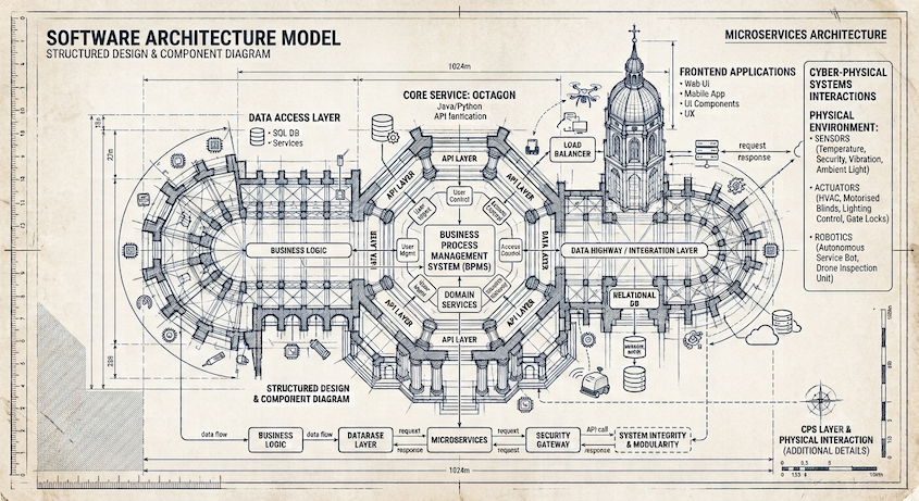 Software architecture model of CPSS